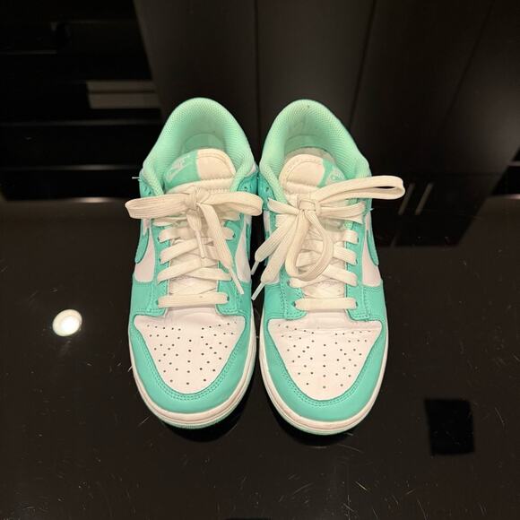 Nike Dunk Low Big Kids’ Shoes In Low Green Glow | USED - Picture 5 of 14